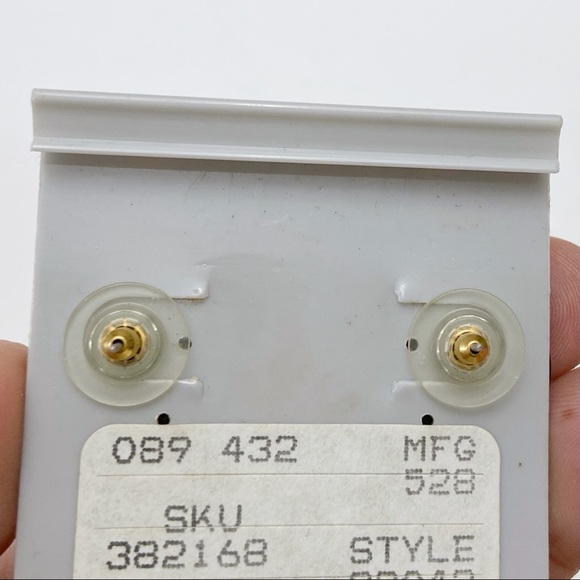 VTG Y2K Minimalist Verdigris Dangle Earrings - Picture 3 of 3